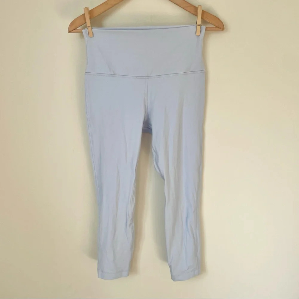 Lululemon 2022 Align High-Rise Crop 23" Pastel Blue - Picture 4 of 8